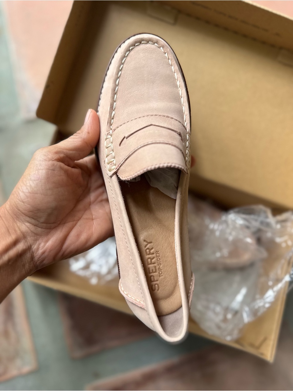 Sperry Women’s Blush Pink Penny Loafer